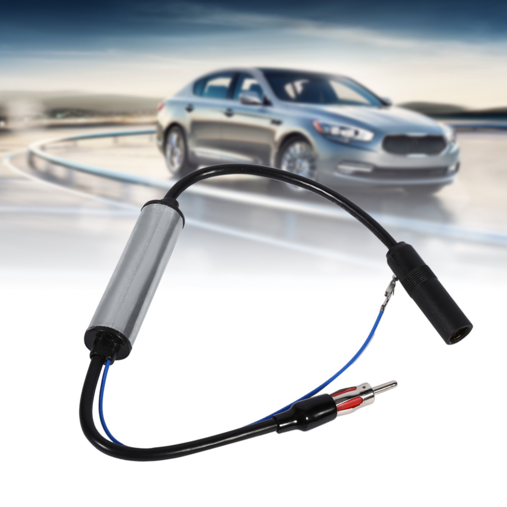 ڵ ڵ ׳ ÷  FM ζ ȣ  ν  ̺/Auto Car Antenna Plug Radio FM Inline Signal Amplifier Booster Extension Cable